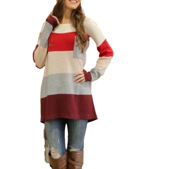 COLOR Block Sweater - Picture 1 of 5